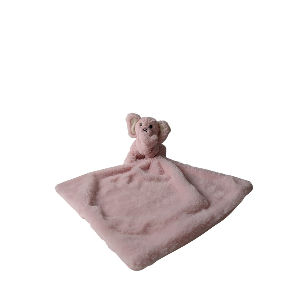 Kelly Toys Pink Elephant Baby Security Blanket Plush Lovey Faux Fur 9251-1